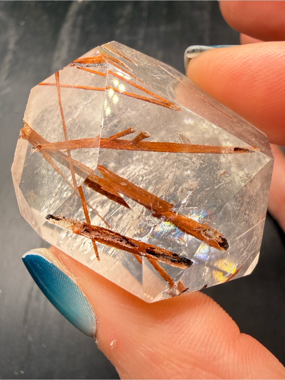 Red Rutilated Quartz Freeform - Picture 4 of 10